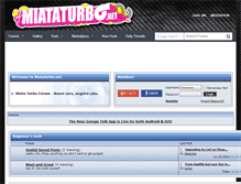 Tablet Screenshot of miataturbo.net